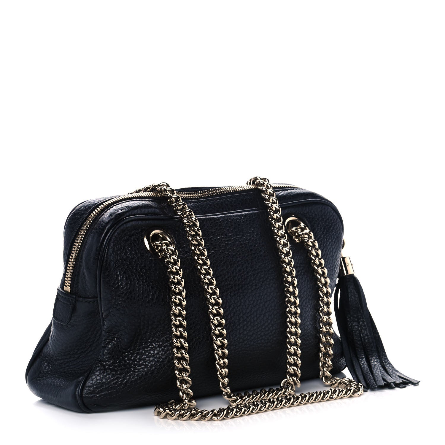 Gucci Pebbled Calfskin Small Soho Bowler Black 3 of 12