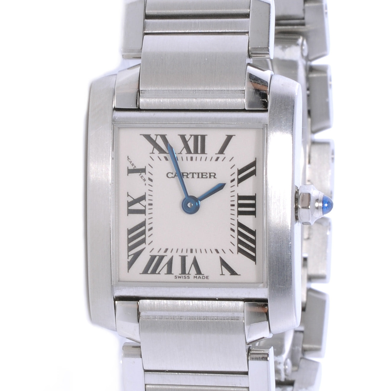 Stainless Steel 20mm Tank Francaise Quartz Watch