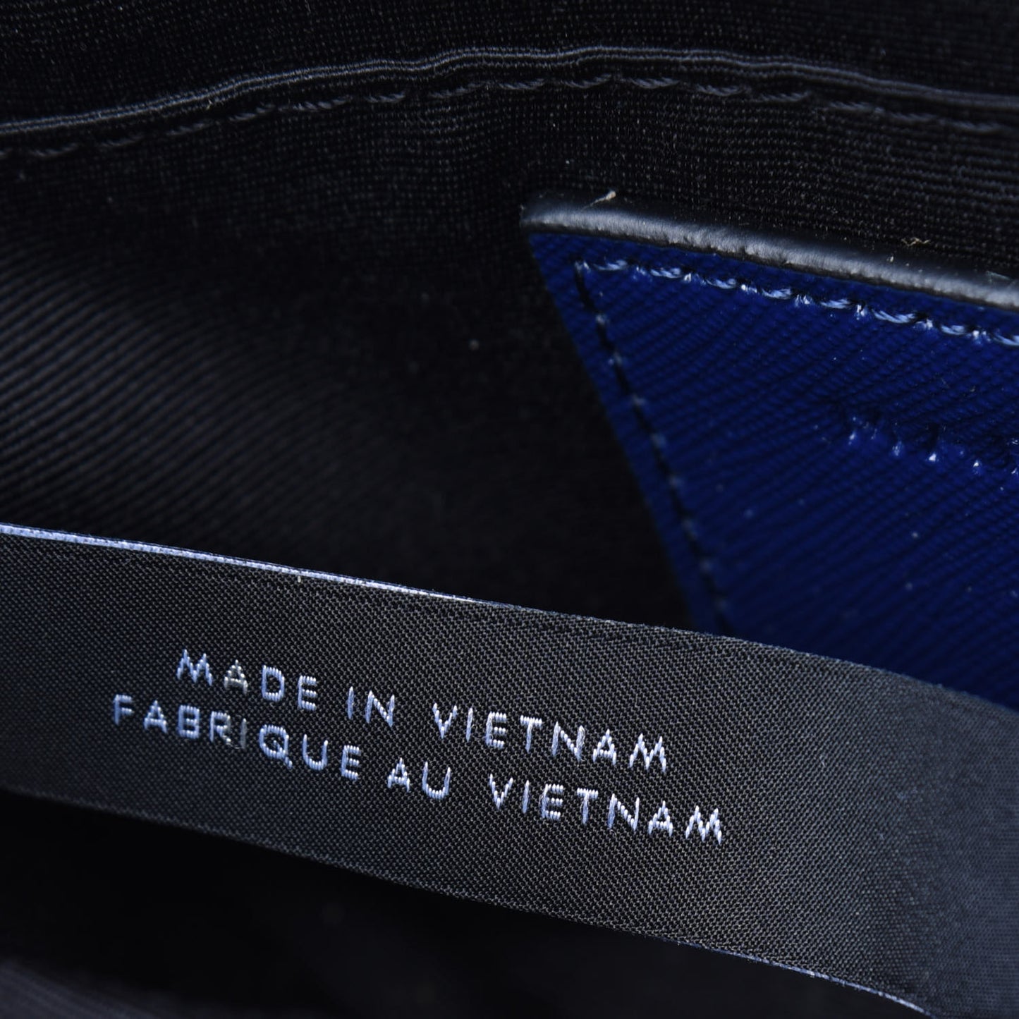 Saffiano Small Snapshot Camera Bag Blue Sea