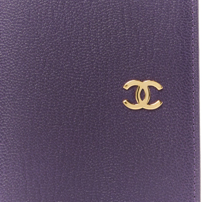 Chanel Goatskin Card Holder Wallet Purple 8 of 8