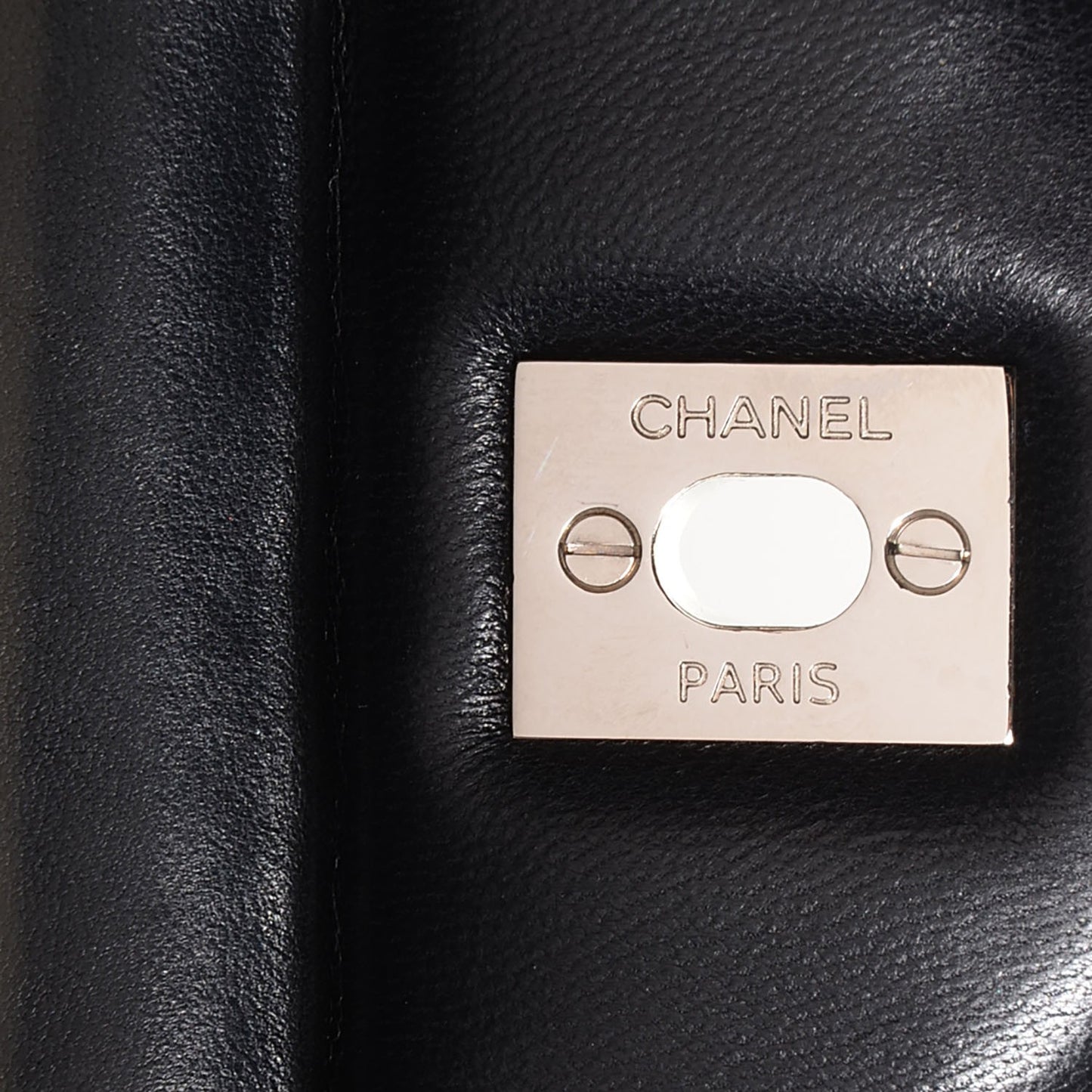 Lambskin Jumbo Double Flap Black