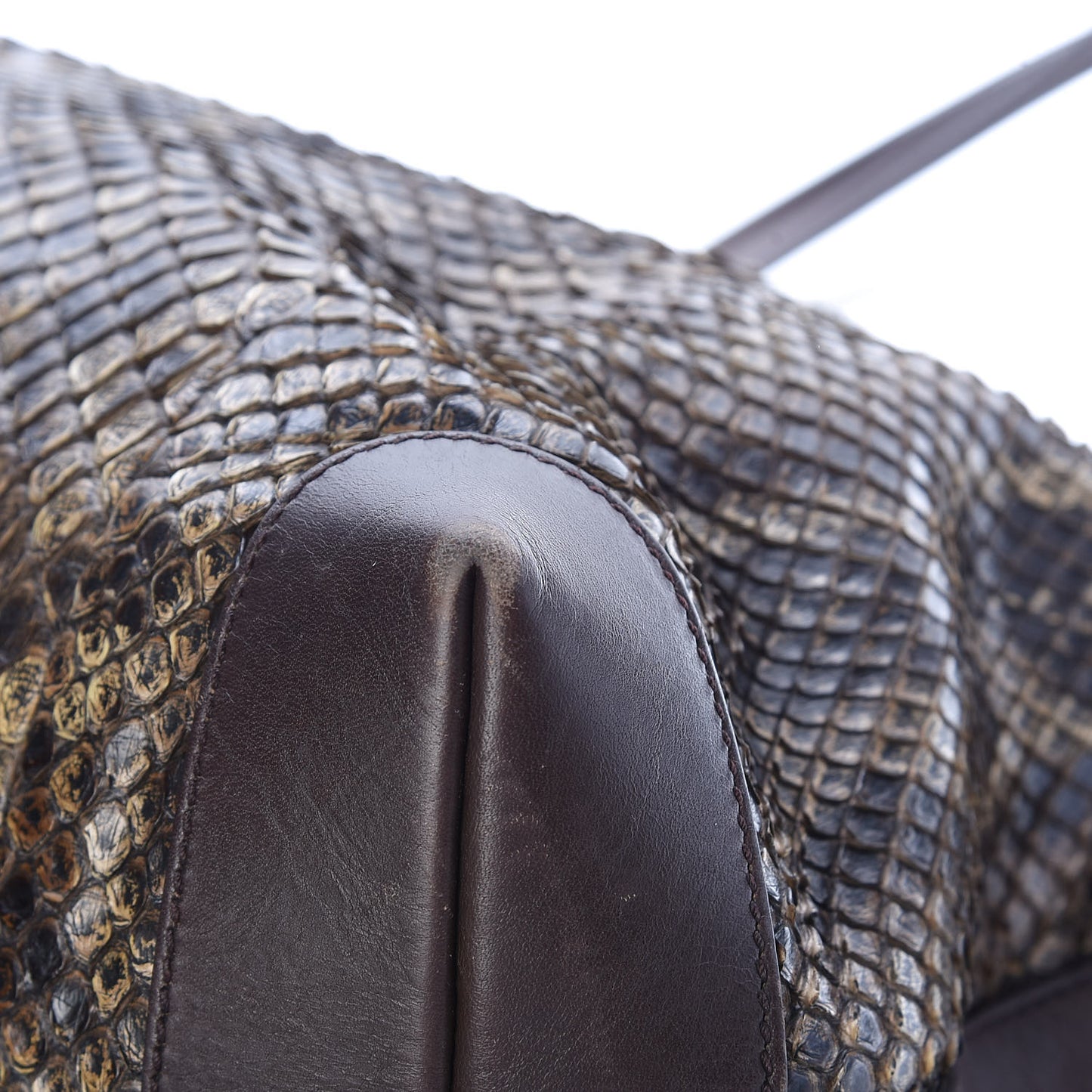 Python Medium Craft Tote Brown