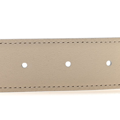 Hermes Swift Epsom 32mm Au Carre H Belt 90 36 Craie White 5 of 7