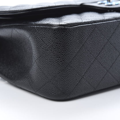 Chanel Caviar Quilted Jumbo Double Flap Black 9 of 12