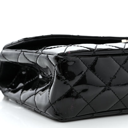 Chanel Patent Quilted Medium Diagonal CC Flap Black 9 of 10