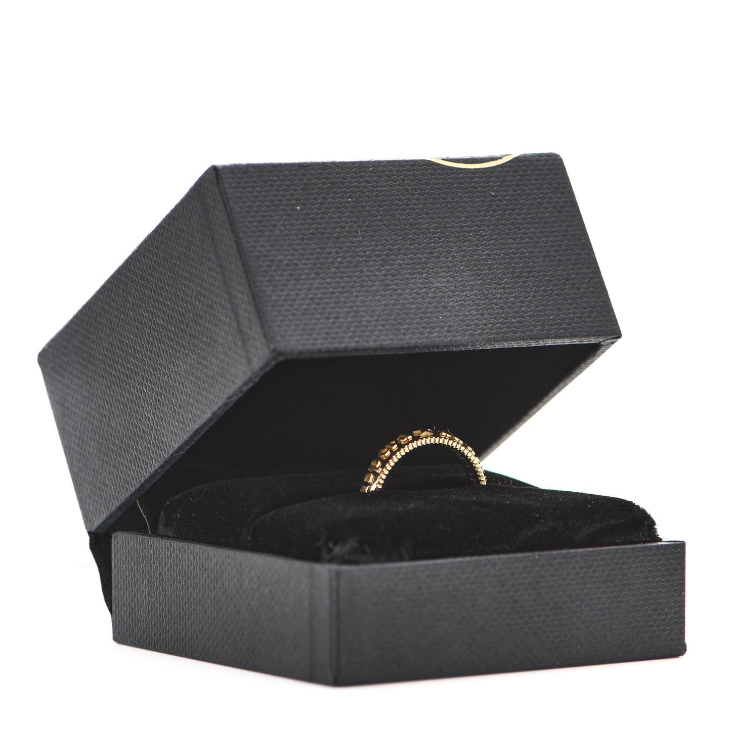 18K Yellow Gold Per Aspera Ad Astra Coin Edge Ring 54 6.75
