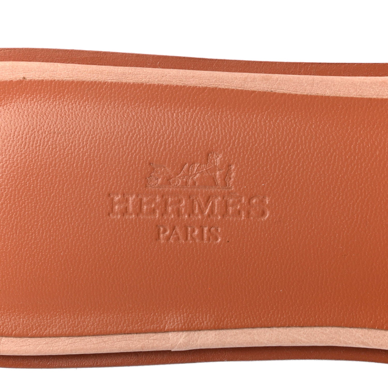 Hermes Ostrich Oran Sandals 37 Rose Bubinga 7 of 8