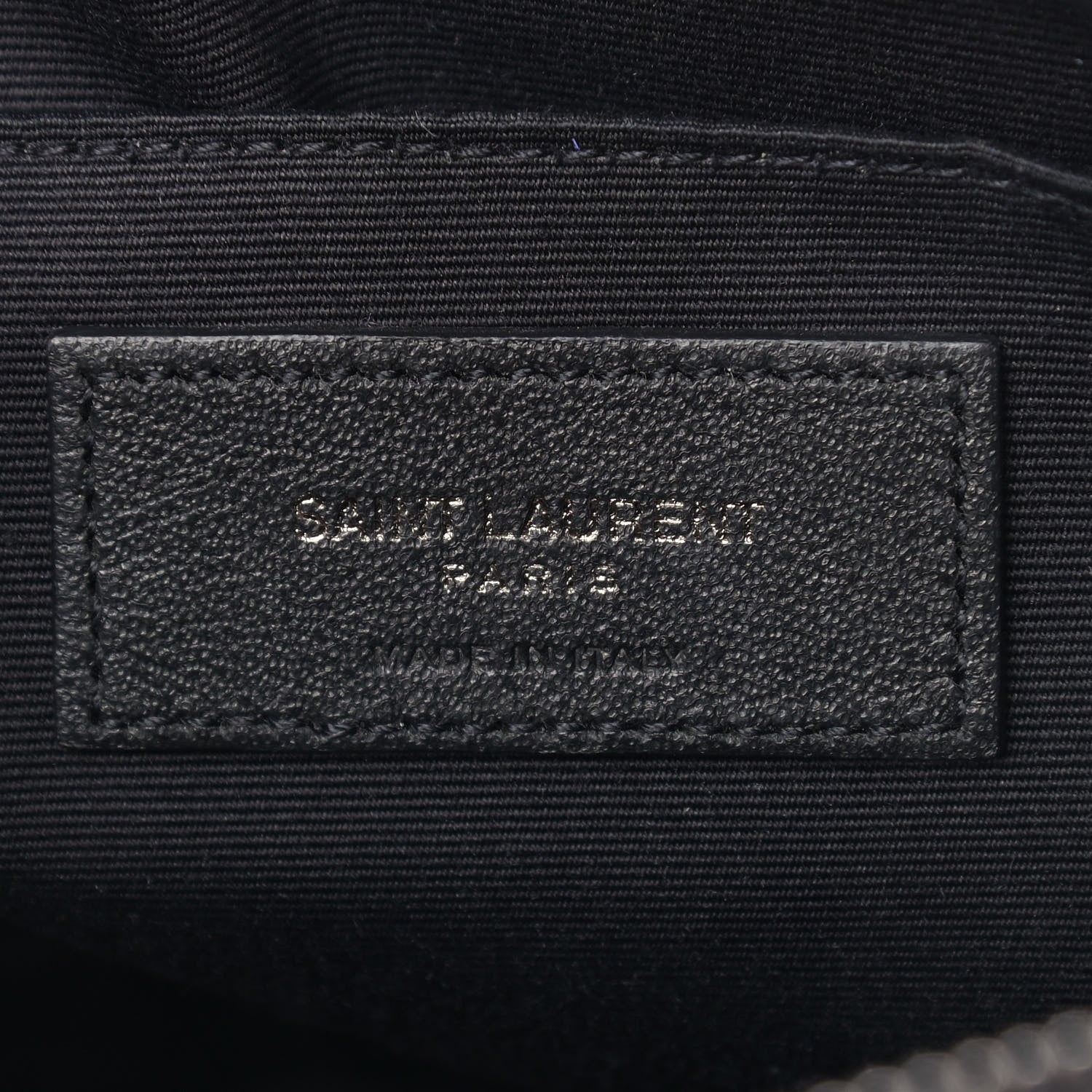Saint Laurent Calfskin Matelasse Monogram Lou Camera Bag Black 6 of 12