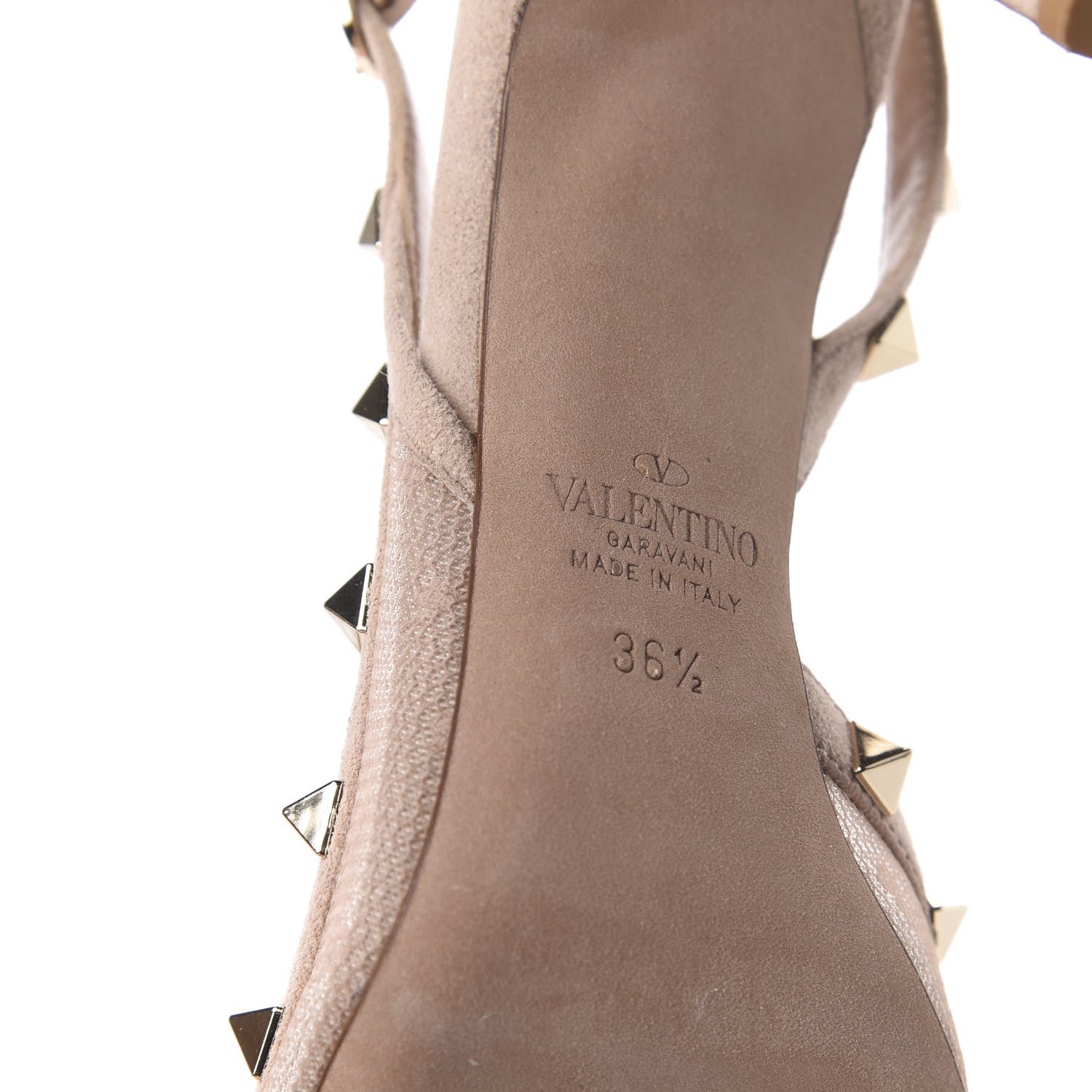 Valentino Garavani Mesh Point d'Esprit Rockstud Half D'Orsay Slingback 85mm Pumps 36.5 Rose Cannelle 6 of 8