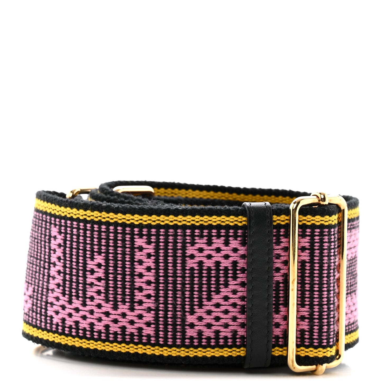 Cannete Ribbon Poly Vitello Century Logo Adjustable Strap You Lollipop Limon Black