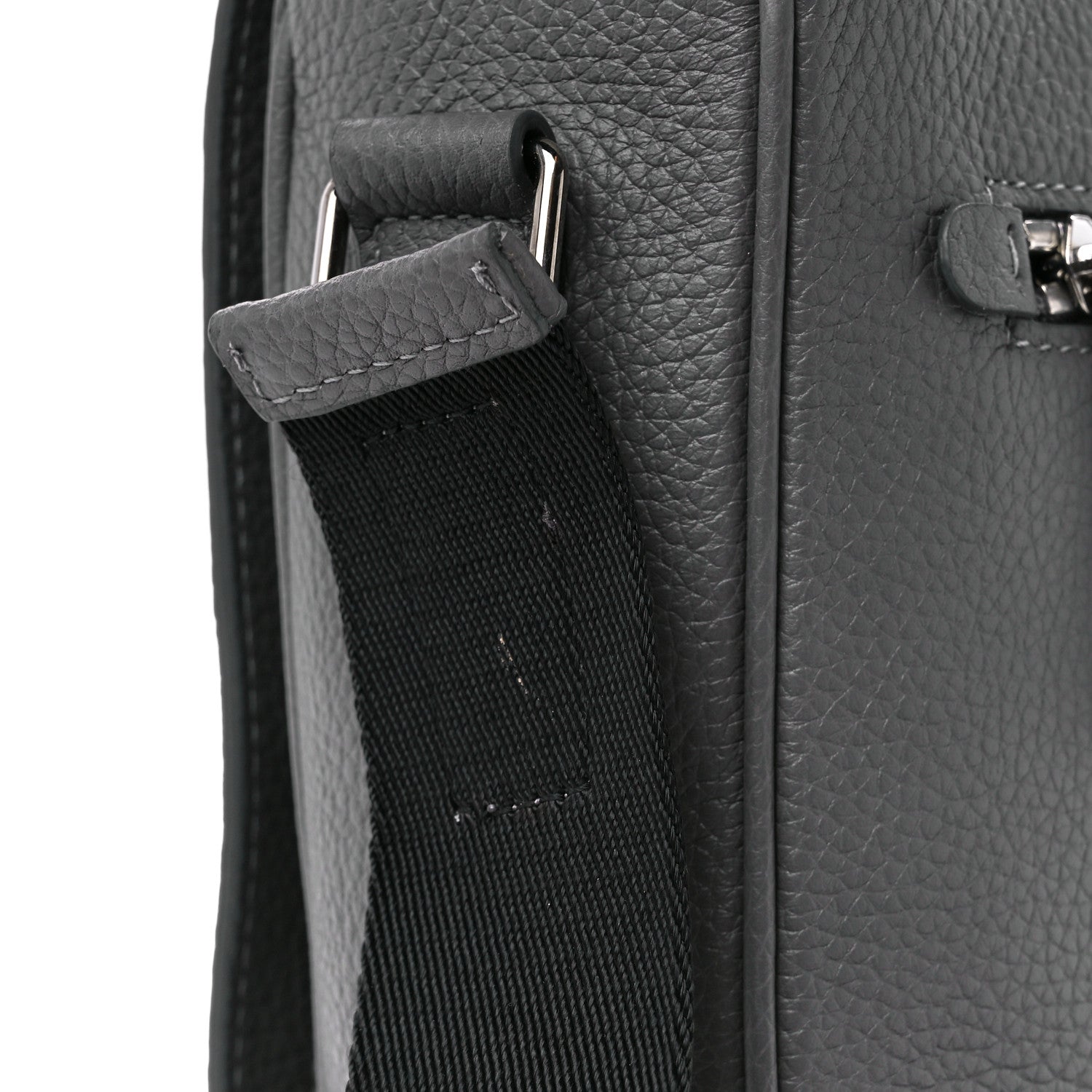 Burberry Calfskin Logo Messenger Charcoal Grey 16 of 16
