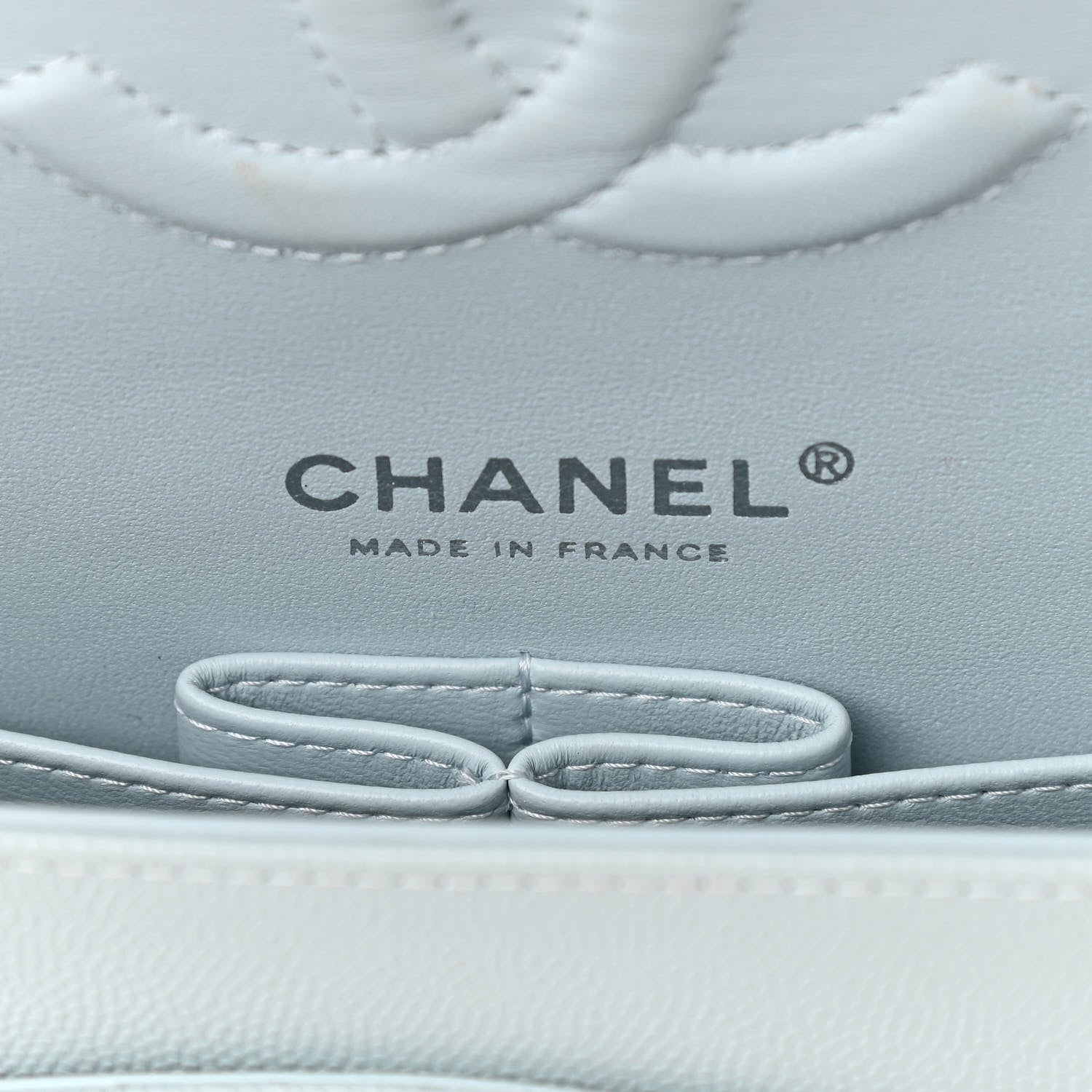 Chanel Caviar Quilted Medium Double Flap Light Blue 5 of 11