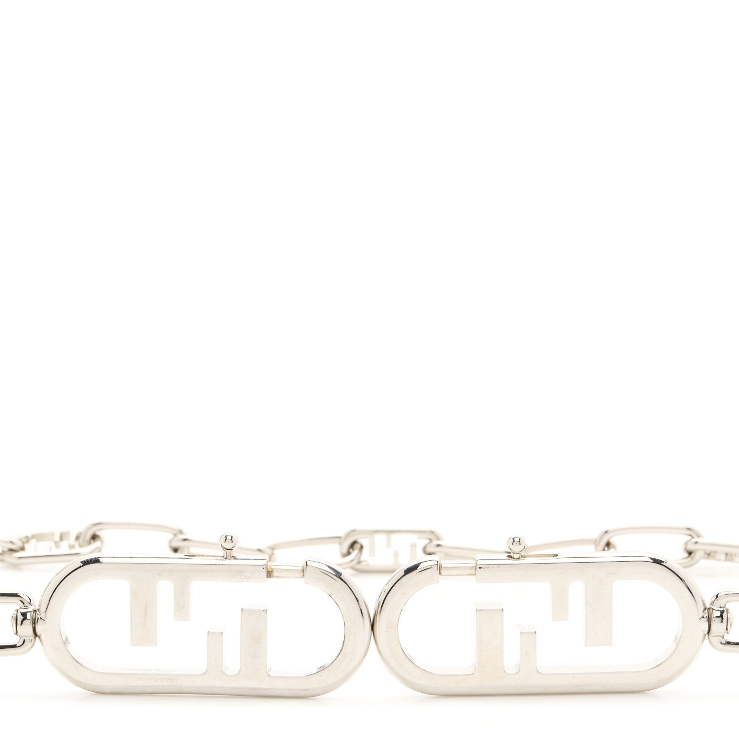 Fendi Metal O'Lock Strap You Silver 1771231 – FASHIONPHILE