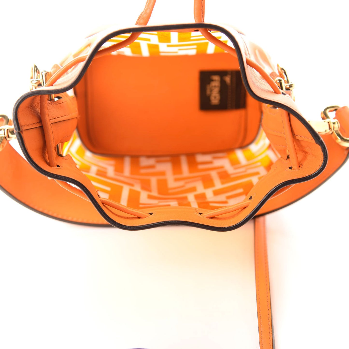 TPU FF Vitello Grace F is Fendi Mini Mon Tresor Bucket Bag Aranciata