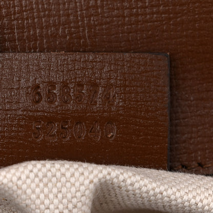 Gucci GG Supreme Monogram Web Mini Horsebit 1955 Shoulder Bag Beige Brown Sugar 7 of 12