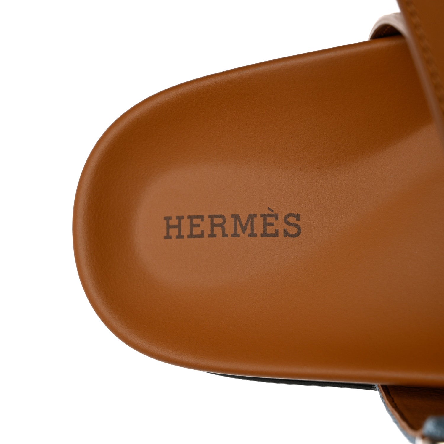 Hermes Denim Calfskin Womens Chypre Sandals 36 Bleu Clair Naturel 6 of 9