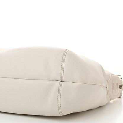 Gucci Calfskin Medium Techno Horsebit Hobo White 10 of 12
