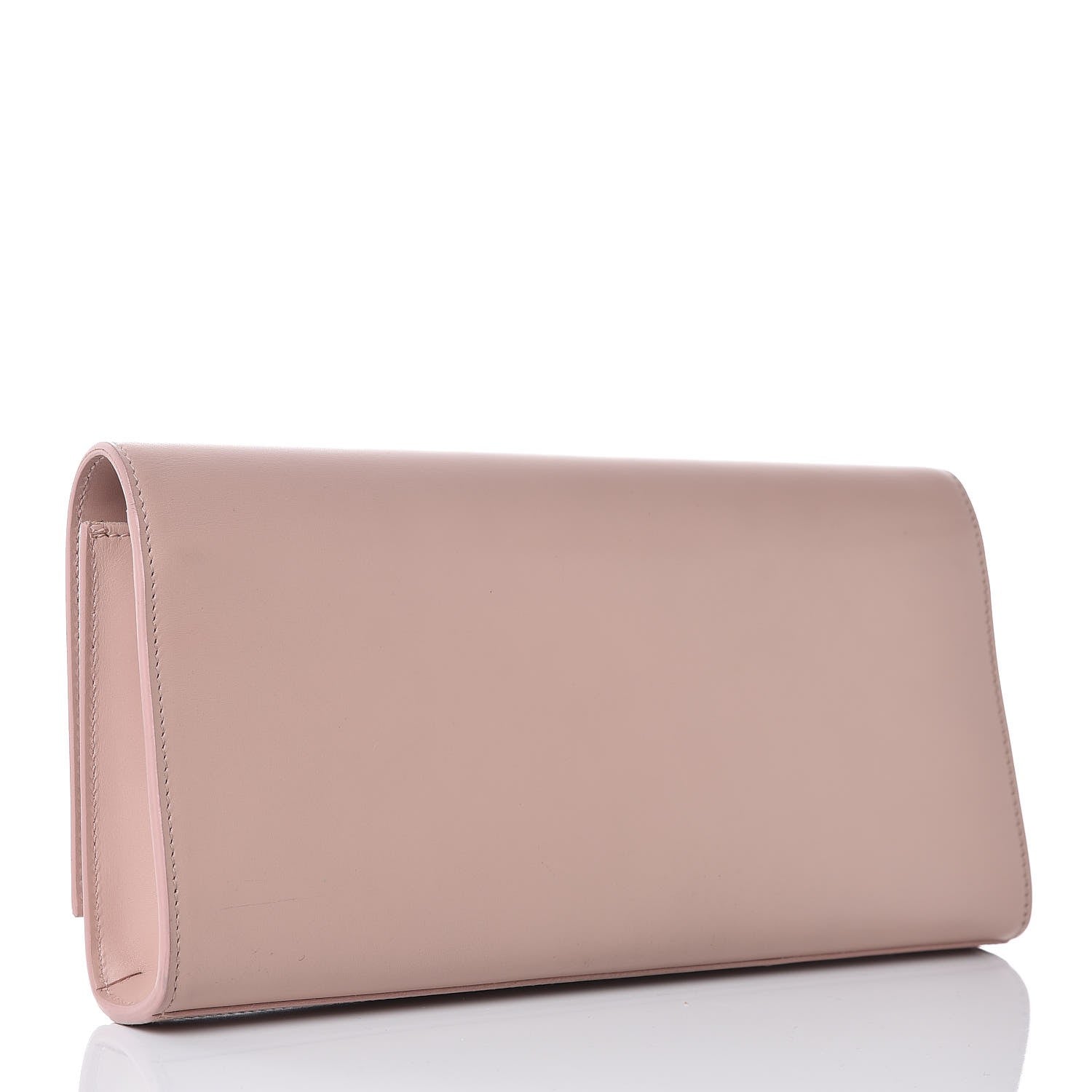 Saint Laurent Calfskin Classic Monogram Tassel Clutch Pale Blush 3 of 10