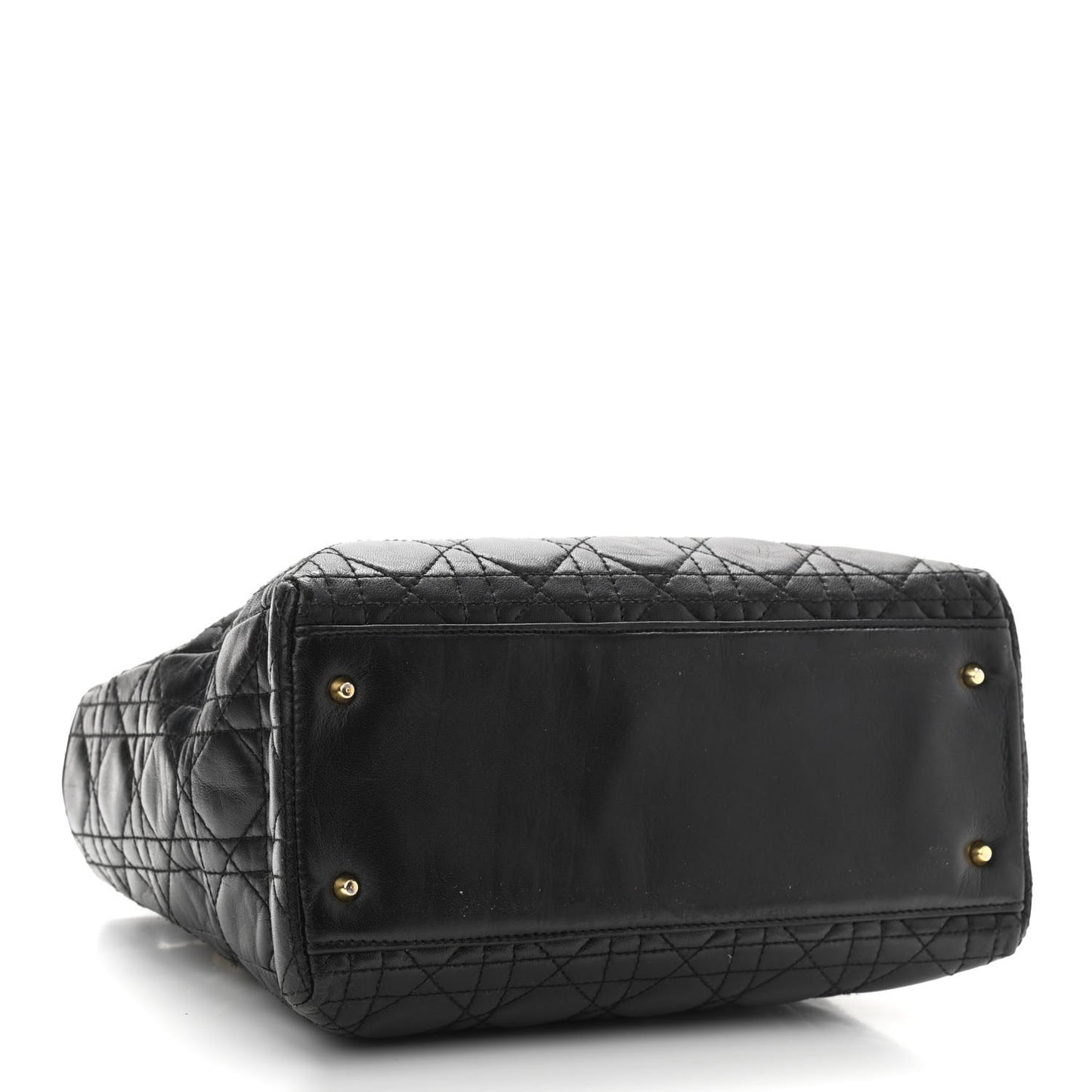 Lambskin Cannage Medium Lady Dior Black