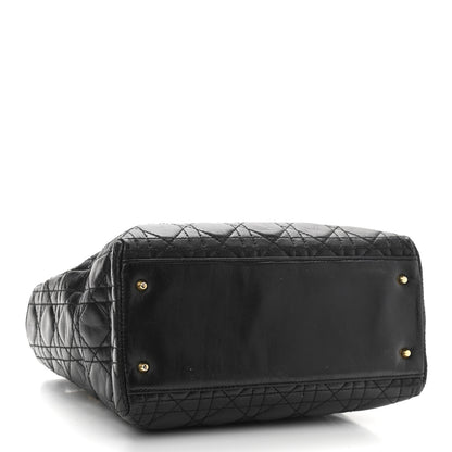 Christian Dior Lambskin Cannage Medium Lady Dior Black 3 of 10