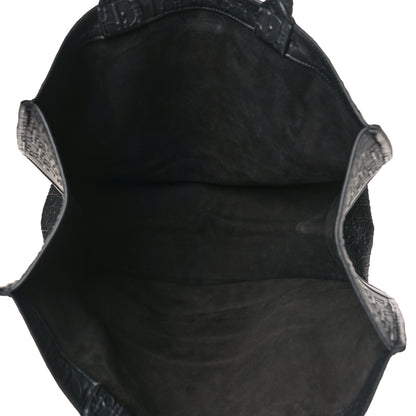 Christian Dior Oblique Calfskin Embossed Large Book Tote Black 5 of 8
