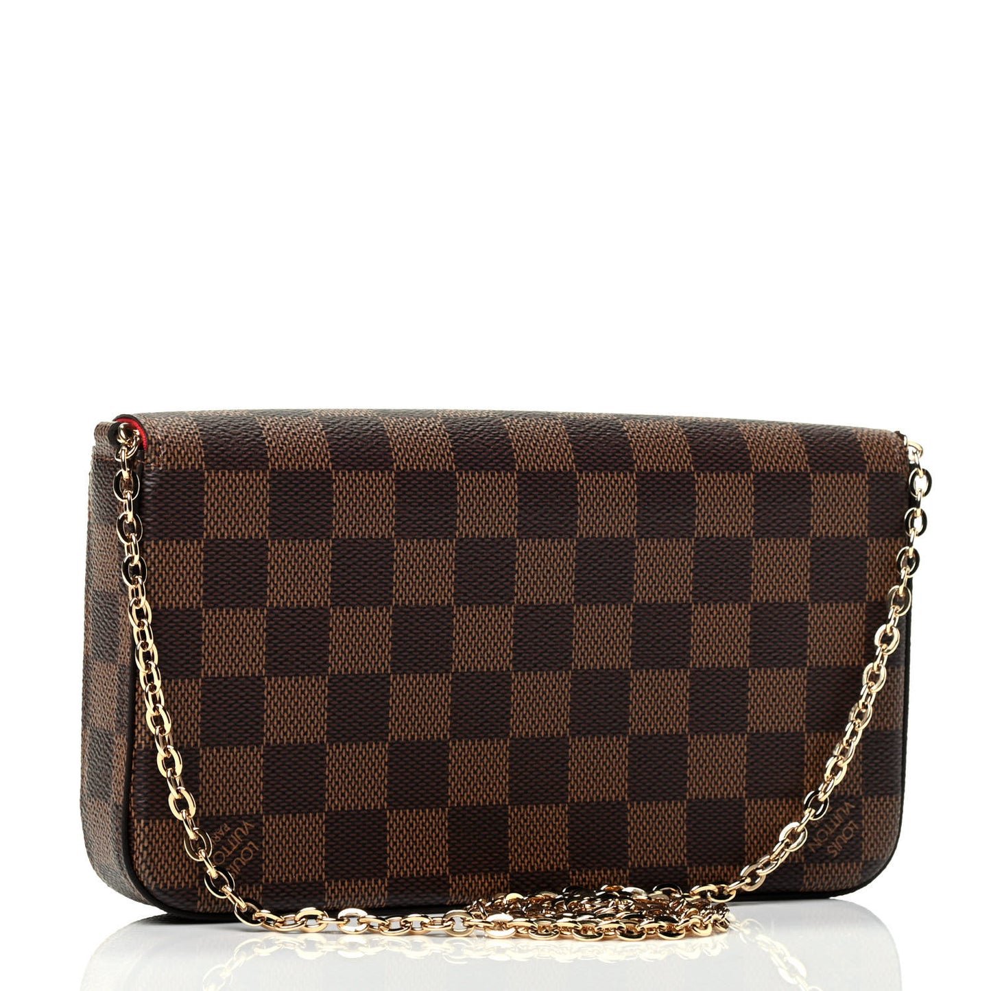 Damier Ebene Pochette Felicie Chain Wallet