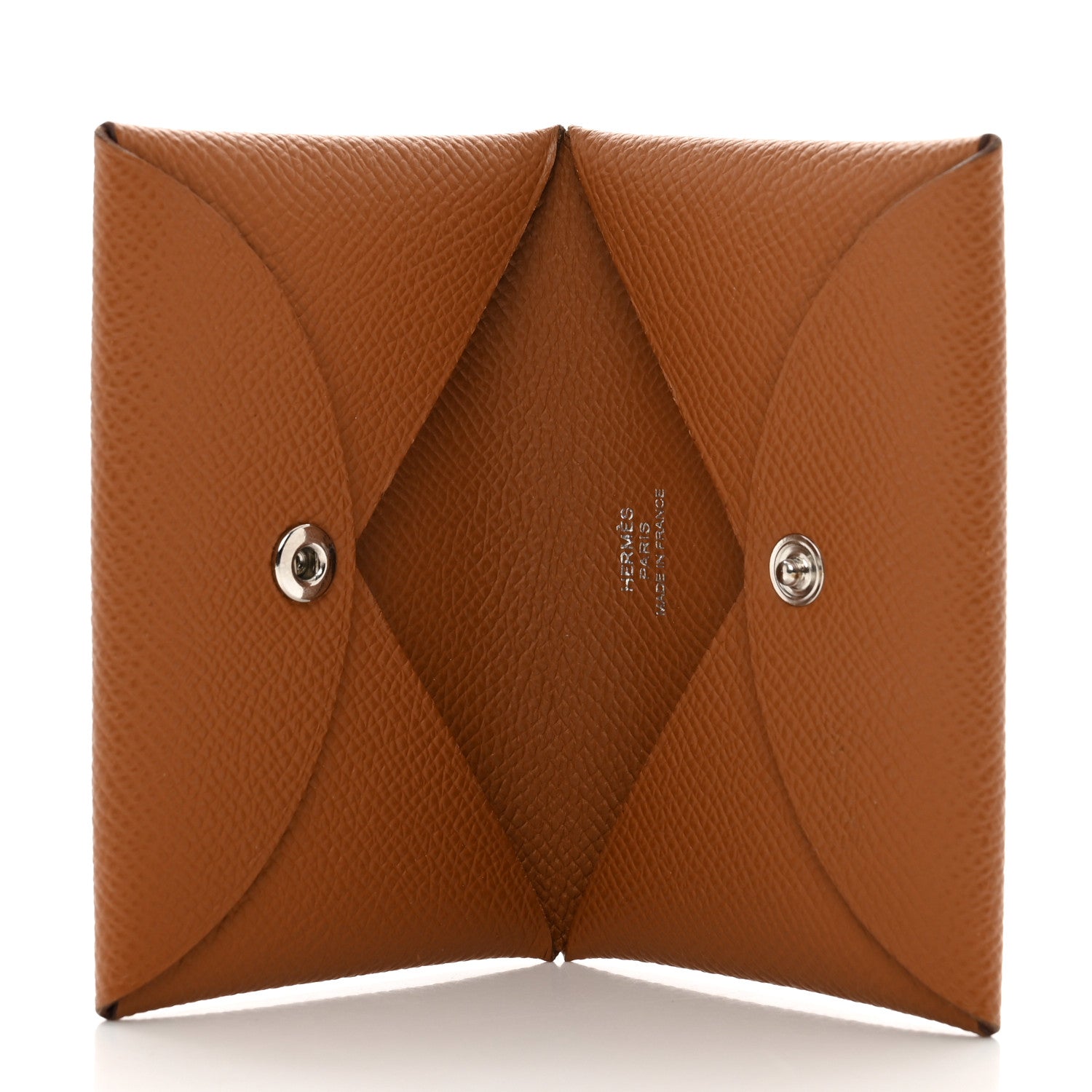 Hermes Epsom Calvi Card Case Gold 5 of 7