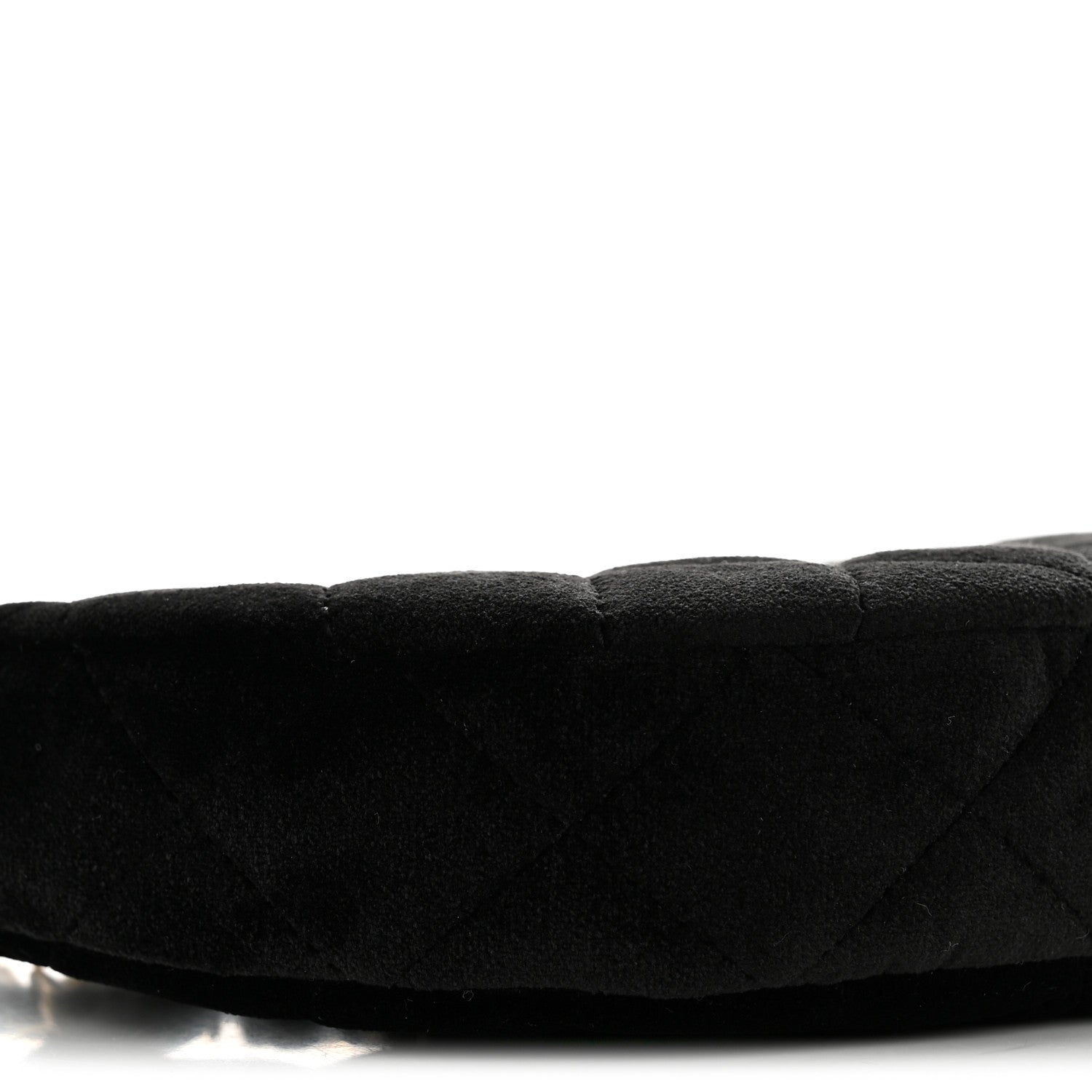 Chanel Velvet Crystal Quilted Chain Hobo Black 9 of 12