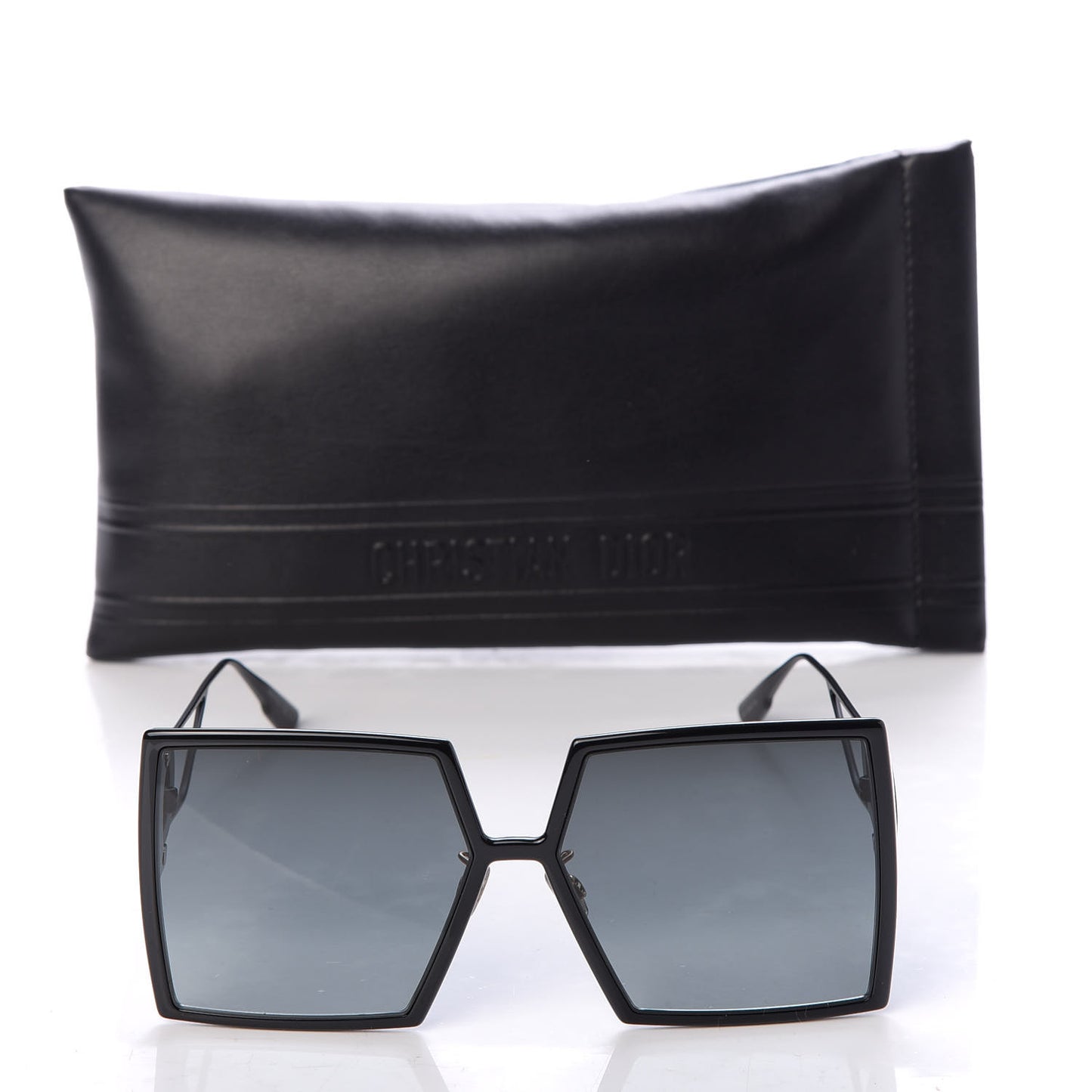 Square 30 Montaigne Sunglasses Black
