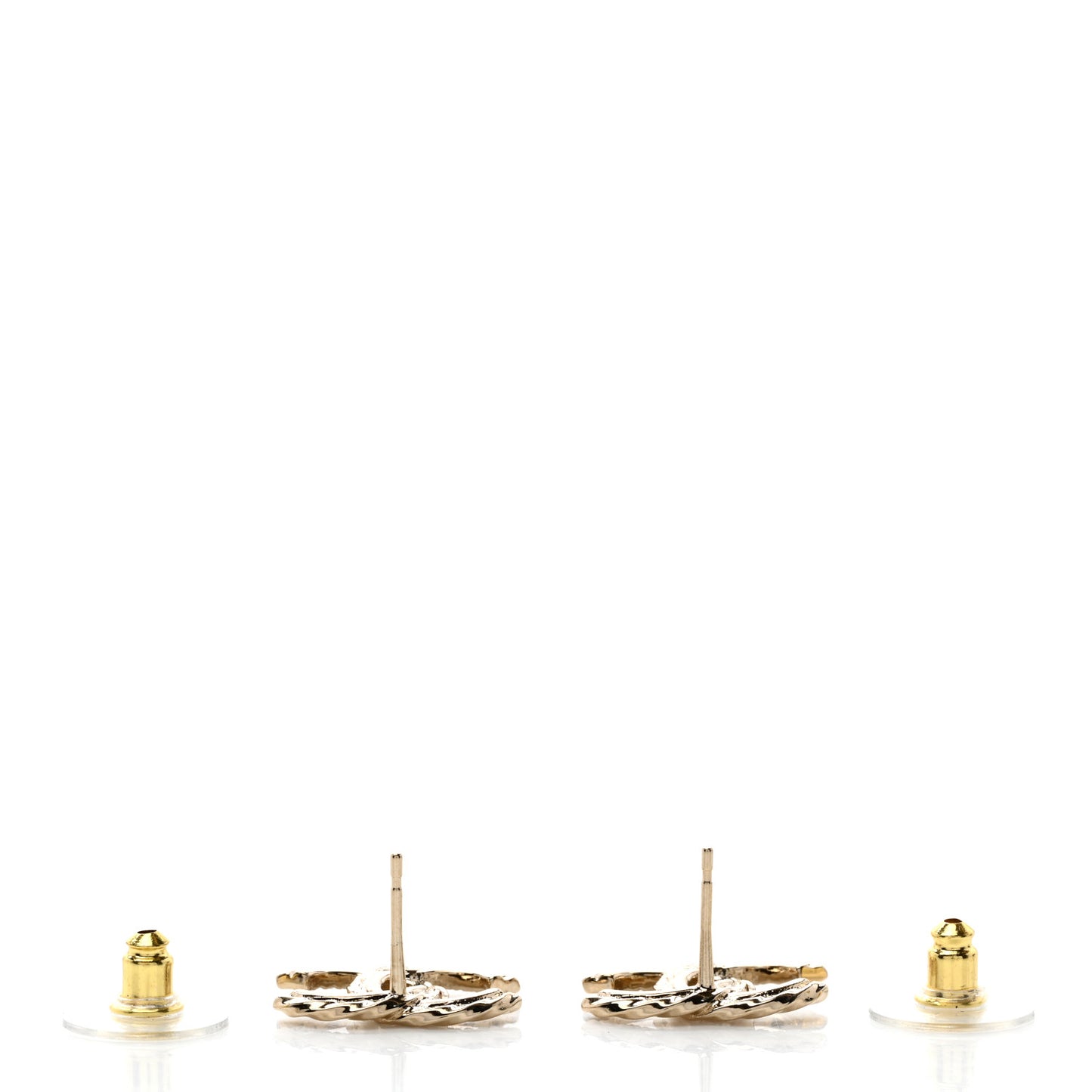 Crystal CC Earrings Gold