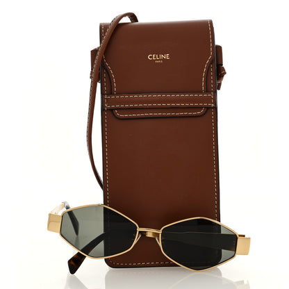 Celine Metal Triomphe 02 Sunglasses CL40254U Gold Green 7 of 7