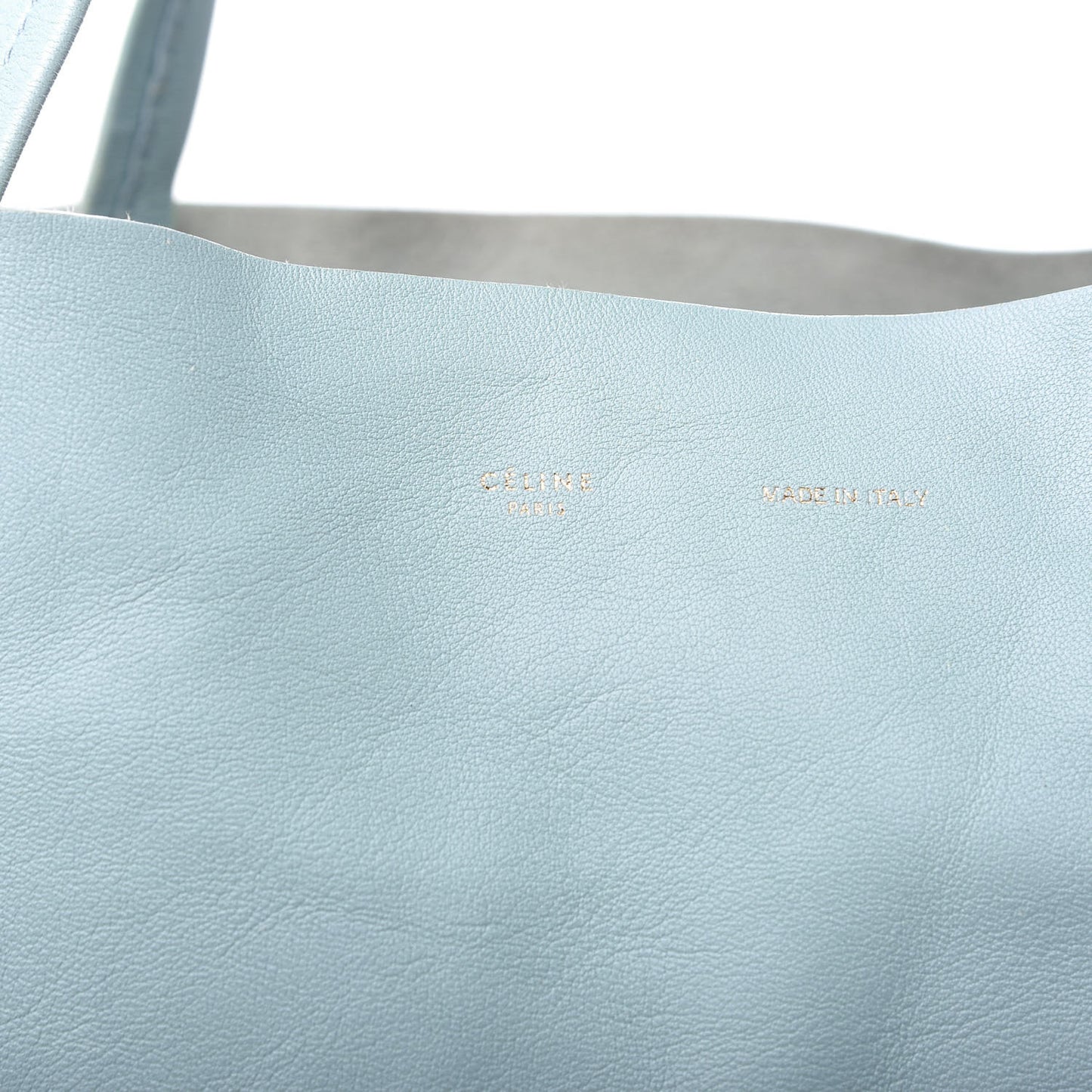 Lambskin Horizontal Bi-Color Cabas Black Glacier