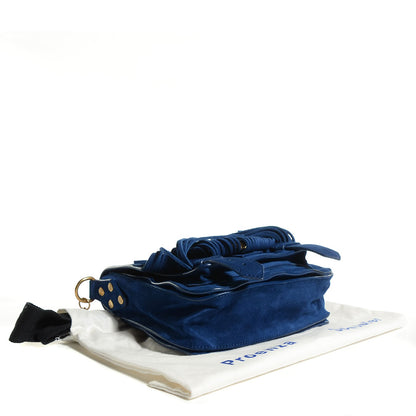 Proenza Schouler Suede Fringed PS1 Crossbody Pouch Cadet Blue 4 of 15