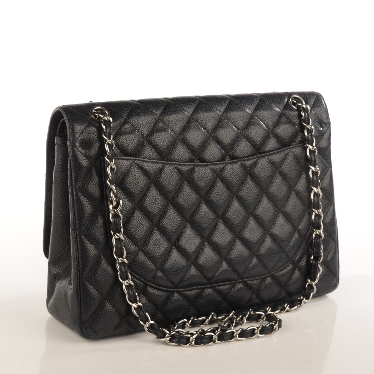 Chanel Caviar Quilted Maxi Double Flap Black 3 of 7