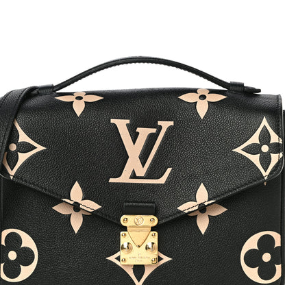 Louis Vuitton Empreinte Monogram Giant Pochette Metis Black Beige 6 of 16