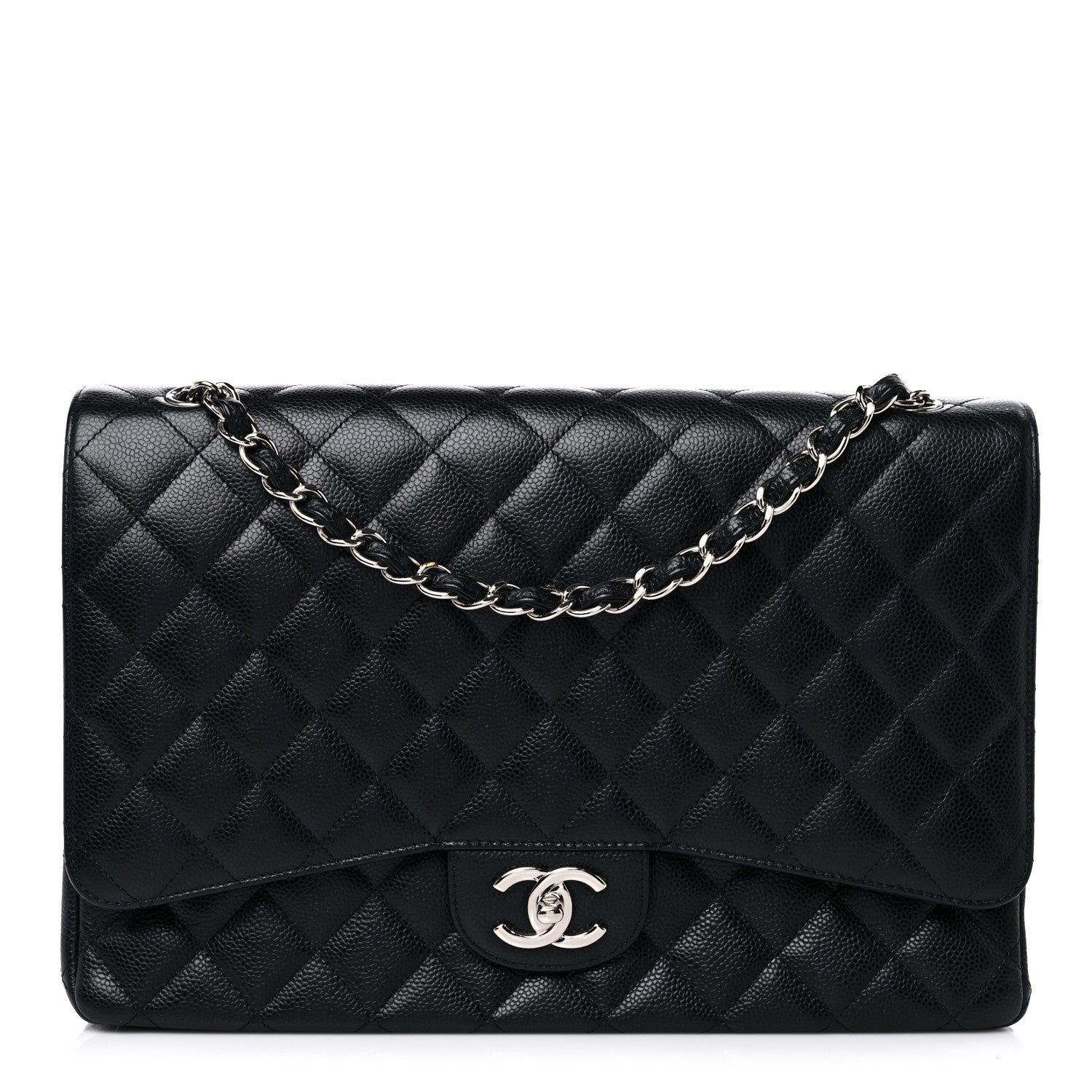 Chanel Caviar Quilted Maxi Double Flap Black 1 of 13