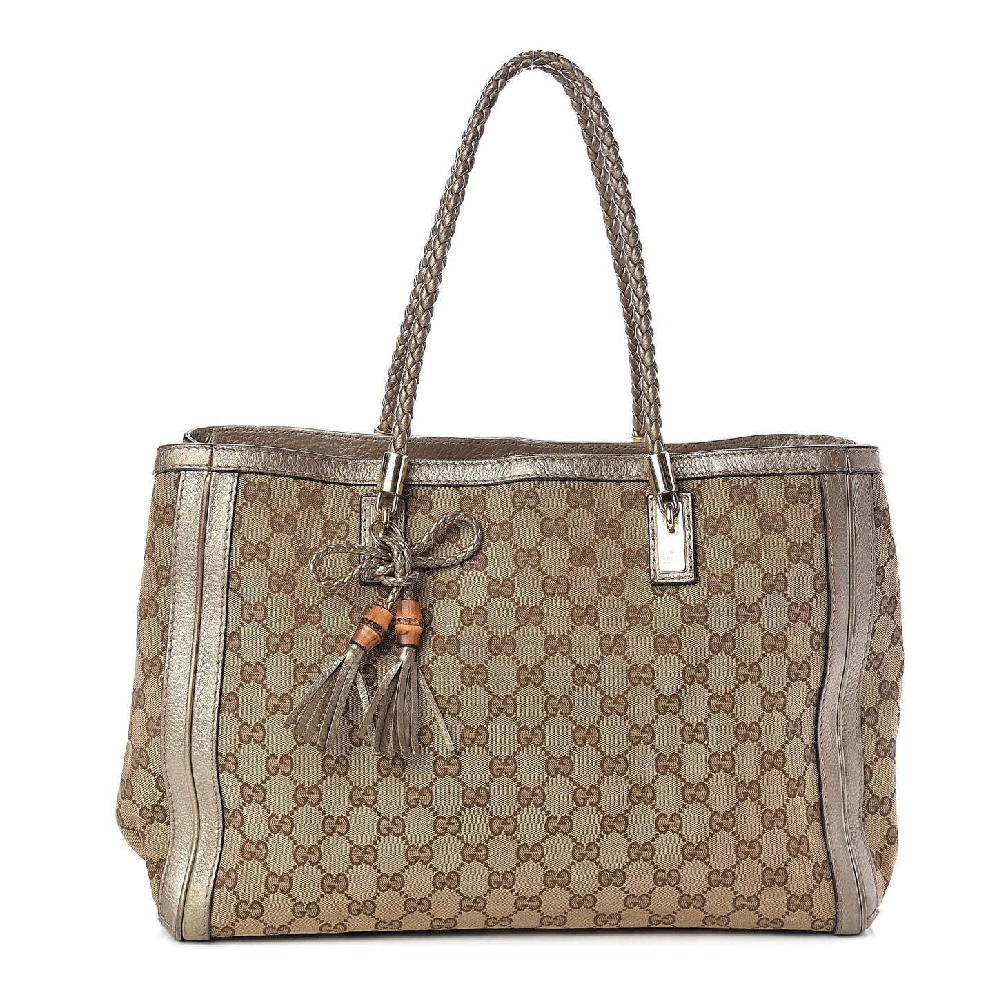 Monogram Medium Bella Tote Gold