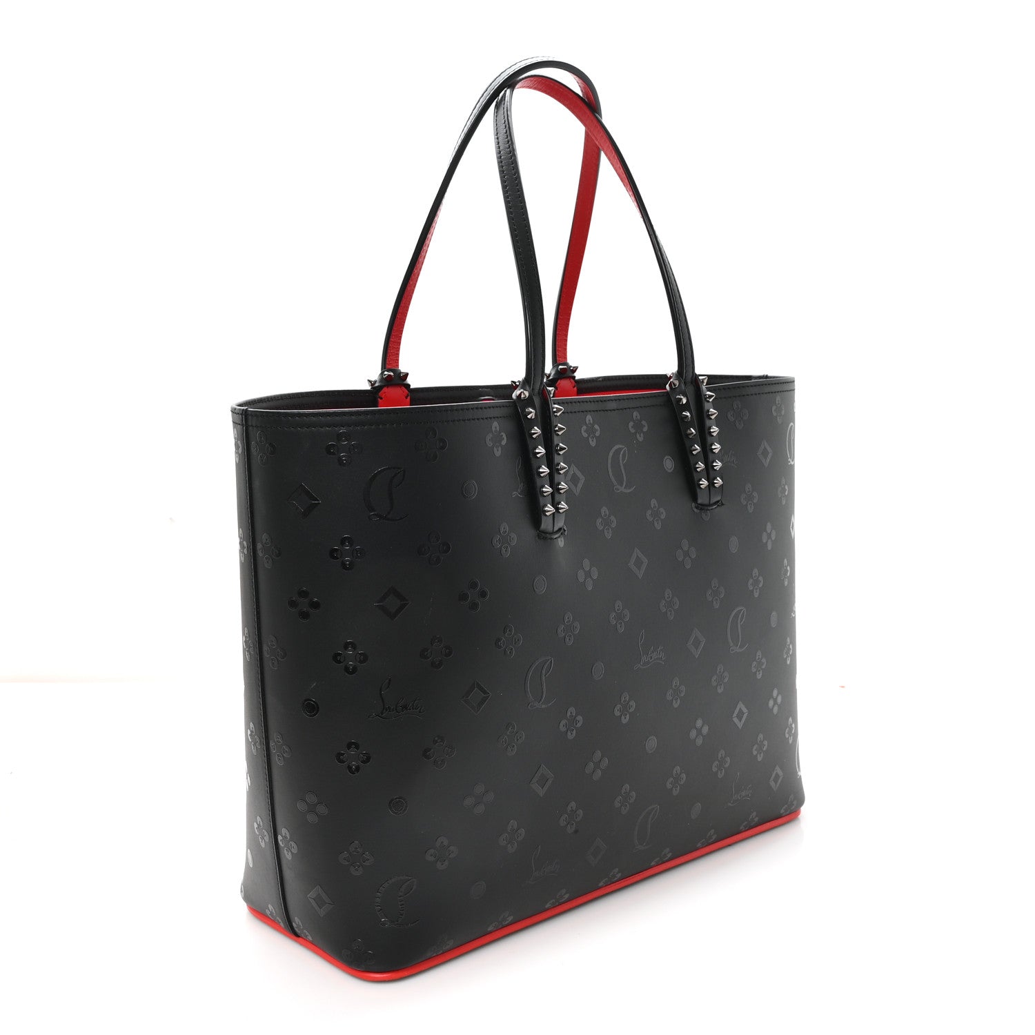 Christian Louboutin Calfskin Loubinthesky East West Cabata Tote Black 4 of 11