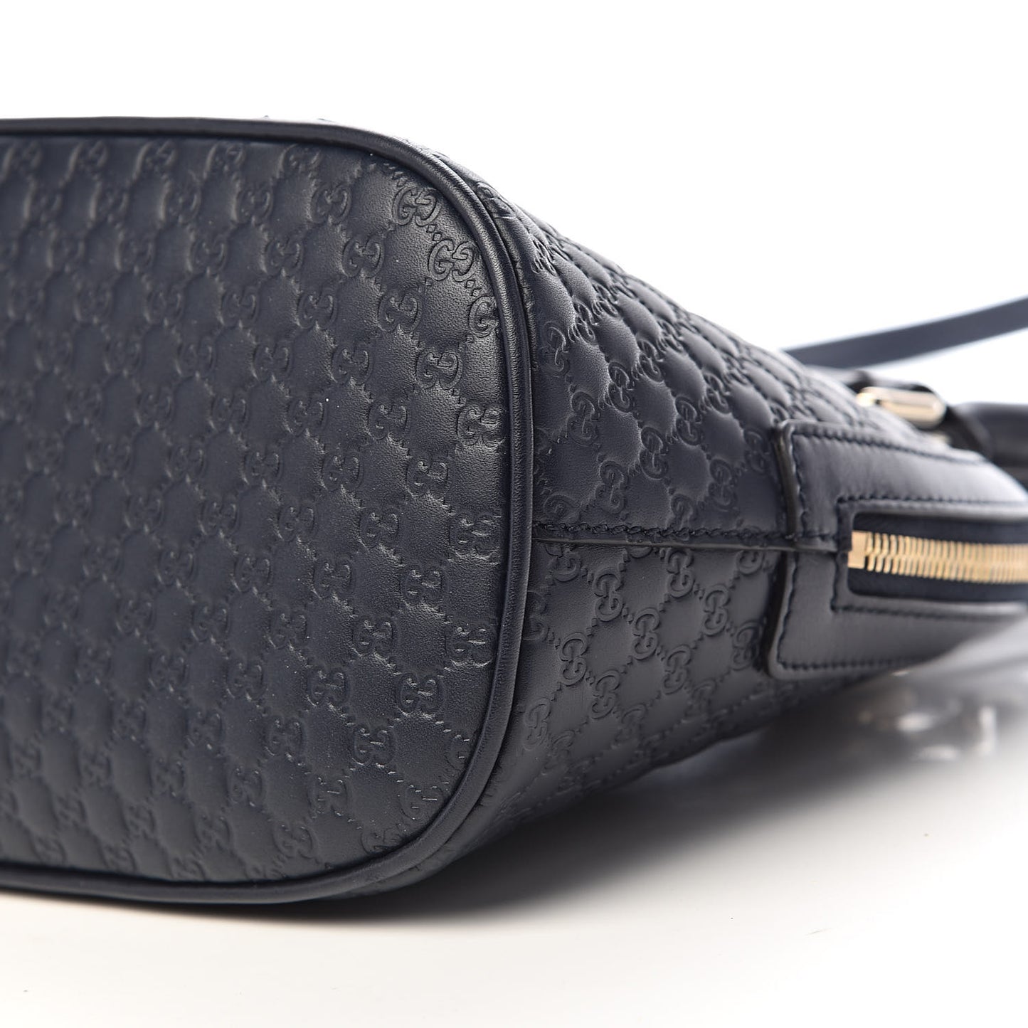 Soft Microguccissima Mini Dome Bag Blue