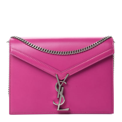 Saint Laurent Smooth Calfskin Monogram Cassandra Clasp Bag Electric Fuchsia 1 of 11