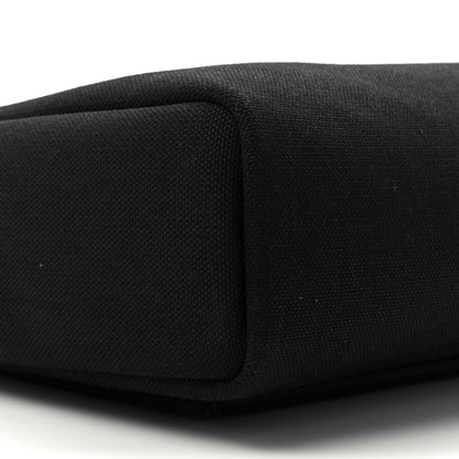 Hermes Military Toile Vache Hunter Herbag Messenger 39 Black 11 of 12