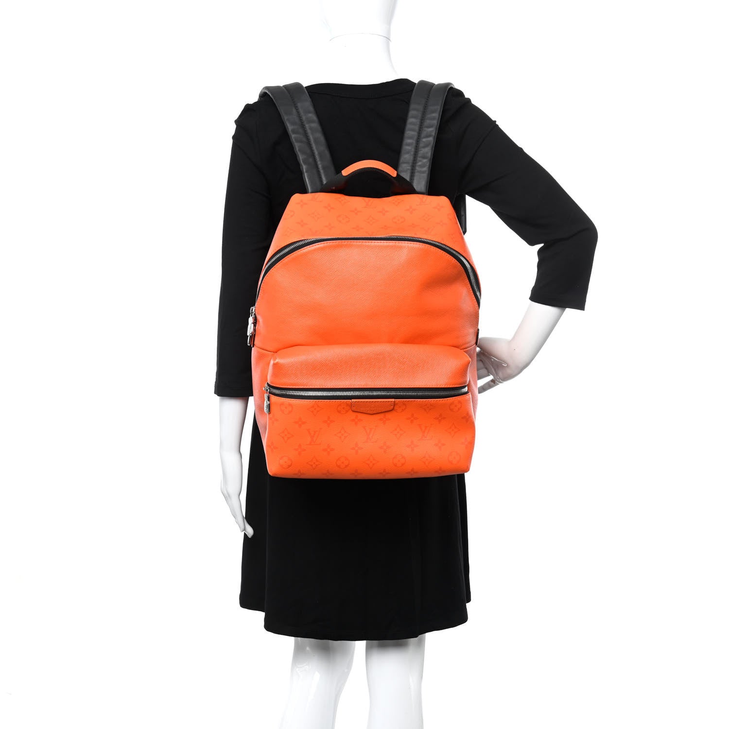 Louis Vuitton Taiga Monogram Discovery Backpack PM Orange 2 of 13
