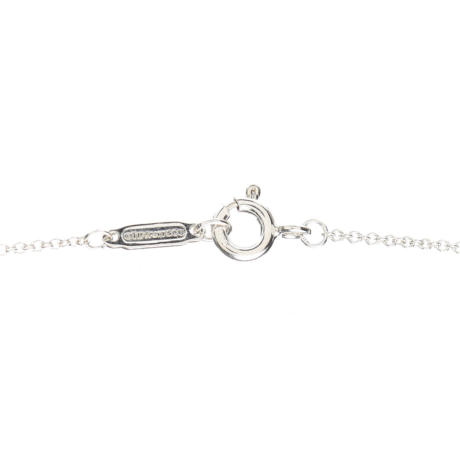 Tiffany Sterling Silver Mom Heart Tag Key Pendant Necklace 4 of 5