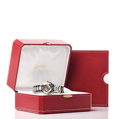 Cartier Stainless Steel 18K Yellow Gold 31mm Must De 21 Quartz Watch 6 of 6