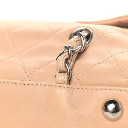 Chanel Lambskin Quilted Medium Chain Around Tote Beige 7 of 9