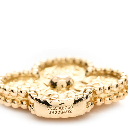 Van Cleef & Arpels 18K Yellow Gold 5 Motifs Vintage Alhambra Bracelet 3 of 3
