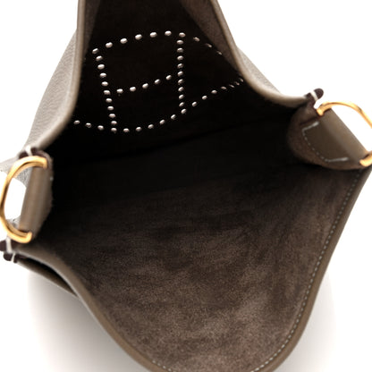 Hermes Taurillon Clemence EVELYNE III PM Etoupe 5 of 11