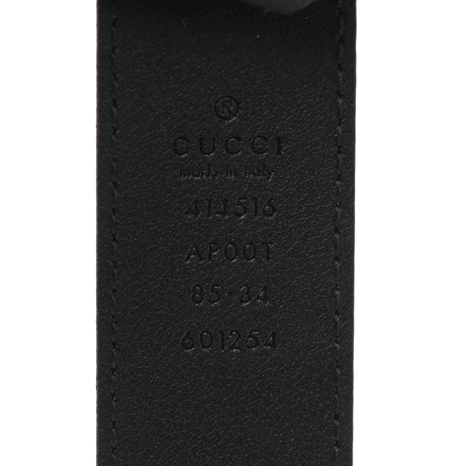 Gucci Calfskin Double G 30mm Belt 85 34 Black 3 of 4