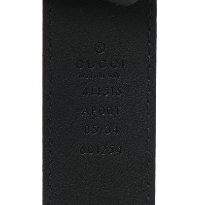 Gucci Calfskin Double G 30mm Belt 85 34 Black 3 of 4