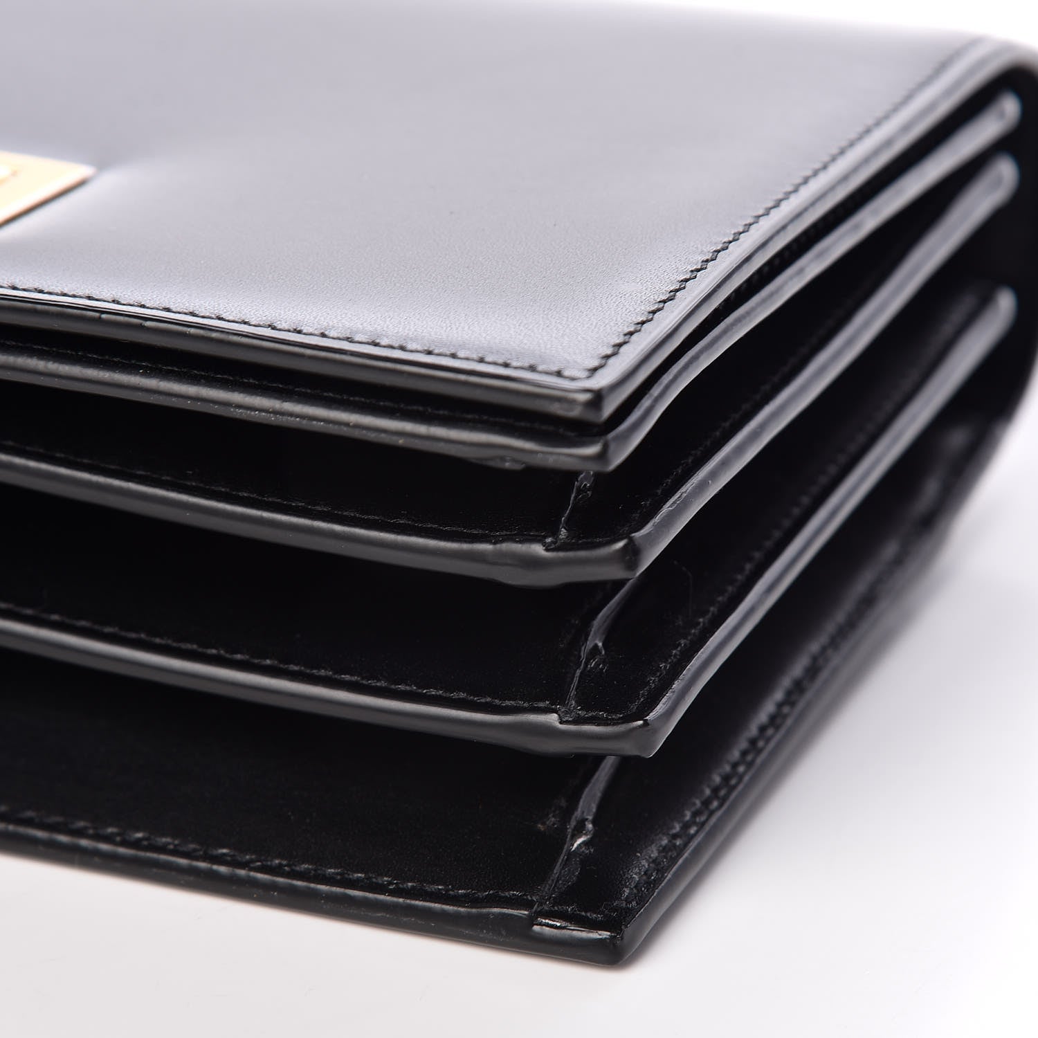 Saint Laurent Smooth Calfskin Medium Domino Shoulder Bag Black 9 of 9